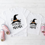 Halloween Witchy Mama And Mini Shirt, Pumpkin Mimi Shirt