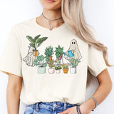 Ghost Garden Flowers Halloween Shirt, Trick or Treat Shirt