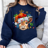 Cow Christmas Sweatshirt, Christmas Heifers Shirt