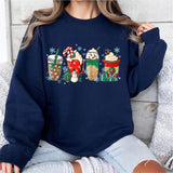 Christmas Coffee T-Shirt, Peppermint Iced Latte Tee