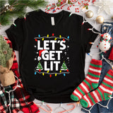 Lets Get Lit T-Shirt, Cute New Year T-Shirt