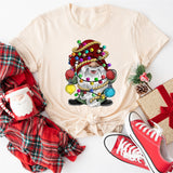 Xmas Gnome with Lights Shirt, Xmas Lights Shirts