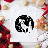 Christmas Tree Shirt, Dinosaur Shirt, Christmas Baby Tee