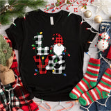 Christmas Love Gnome Shirt, Santa Christmas T-Shirt