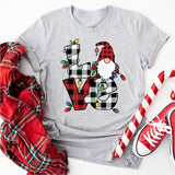 Christmas Love Gnome Shirt, Santa Christmas T-Shirt