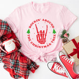 Rocking Around The Christmas Tree Shirt, Xmas Skeleton Shirt