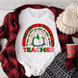 Peace Love Joy Christmas Teacher Shirt, Xmas School Tee