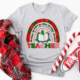 Peace Love Joy Christmas Teacher Shirt, Xmas School Tee