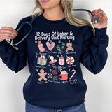 Christmas 12 Days of Nursing Shirt, Nurse Shirt