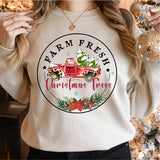 Farm Fresh Christmas Tree Shirt, Xmas Farmer Tee