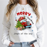 Merry Trucking Christmas Shirt, Christmas Truck Shirt