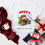 Merry Trucking Christmas Shirt, Christmas Truck Shirt