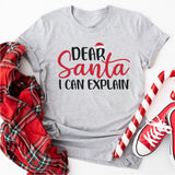 Dear Santa I Can Explain Shirt, Merry Christmas Shirt