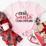 Dear Santa I Can Explain Shirt, Merry Christmas Shirt