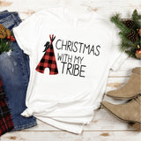 Christmas With My Tribe Shirt, Christmas Shirt