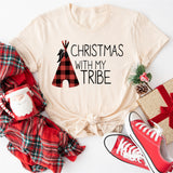 Christmas With My Tribe Shirt, Christmas Shirt