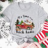 Farm Animals Christmas Sweatshirt, It is Time To Be Back Home Sweatshirt