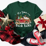 Farm Animals Christmas Sweatshirt, It is Time To Be Back Home Sweatshirt