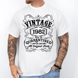 Vintage Quality Without Compromise Shirt, 1982 Age In Quarantined, Men Birthday Shirt