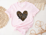 Be Mine Valentine Shirt, Valentine Heart Shirt, Valentines Party Shirt, Honeymoon Shirt, Leopard Heart Valentine’s Day Shirt - Nesta Tees