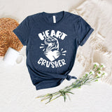 Heart Crusher Valentines Day Shirt, Cute Dinosaur Valentines day Shirt, Happy Valentines Day Shirt, Dinosaur Valentine 2024 - Nesta Tees