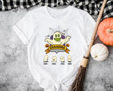 Halloween Shirt For Grandma, Custom Grandkids Name Halloween Shirt, Halloween Shirt With Grandchildren Name, Halloween Family Ghost Shirt - Nesta Tees