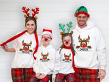 Family Christmas Shirts, Custom Dear Hoodie, Family Matching Shirt, Family Reunion Shirt, Matching Group Christmas Shirts, Christmas Party - Nesta Tees