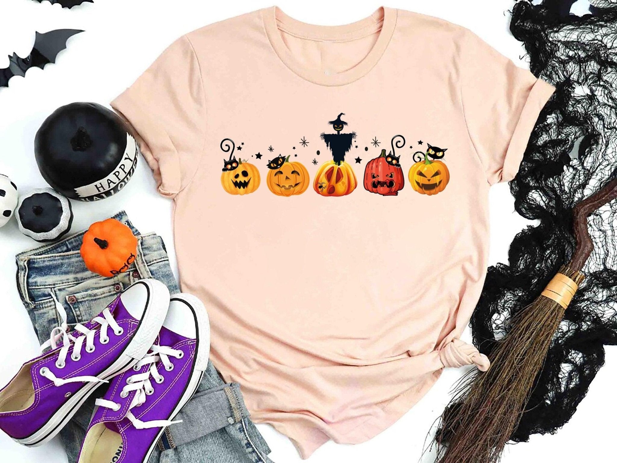 Halloween Pumpkin Shirt, Shirt, Thanksgiving Shirt, Pumpkin Patch Shirt, Fall shirt, Fall Shirt for Women, Autumn Shirt, Pumpkin Farm Shirt - Nesta Tees