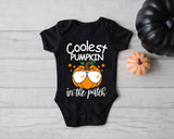 Coolest Pumpkin Shirt, Baby Thanksgiving Shirt, Pumpkin Patch Shirt, 1st Thanksgiving Shirt, First Thanksgiving Gift, Pumpkin Onesie Shirt - Nesta Tees