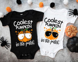 Coolest Pumpkin Shirt, Baby Thanksgiving Shirt, Pumpkin Patch Shirt, 1st Thanksgiving Shirt, First Thanksgiving Gift, Pumpkin Onesie Shirt - Nesta Tees