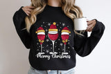 Christmas Wine Lovers Shirt, Christmas Spirits Sweatshirt, Christmas Wine Party Shirt, Christmas Wine Shirt, Gift for Wine Lover Shirt - Nesta Tees