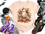 Halloween Ghost Sweatshirt, Spooky Season Shirt, Halloween Boo Shirt, Spooky Vibes Shirt, Autumn Ghost Season Shirt, Halloween Leaves Tee - Nesta Tees