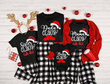 Family Christmas Shirts, Mama Claus Tee, Dada Claus Shirt - Nesta Tees