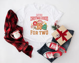 Eating Christmas Cookies For Two, Christmas Pregnancy Announcement Tee, Future Mom Christmas Tee - Nesta Tees