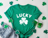 Lucky Clover Shirt, St Paddy&#39;s Shirt, Shamrock Lucky Sweatshirt, St Patrick&#39;s Day Shirt, Lucky Clover Shirt, Irish Family Gift, St Patty&#39;s - Nesta Tees