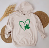 Heart Clover Shirt, St Paddy&#39;s Shirt, Shamrock Heart Shirt, St Patrick&#39;s Day Shirt, Lucky Clover Heart Shirt, Irish Family Gift, St Patty&#39;s - Nesta Tees