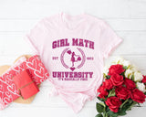 Girl Math It&#39;s Basically Free Sweatshirt, Girl Math University Shirt, Valentines Day Shirt, Groovy Valentine Sweatshirts - Nesta Tees