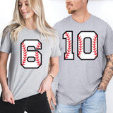 Baseball Team T-Shirt, Baseball Player Number Shirt, Baseball Game Day Shirt, All Number T shirt