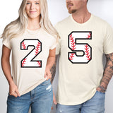 Baseball Team T-Shirt, Baseball Player Number Shirt, Baseball Game Day Shirt, All Number T shirt