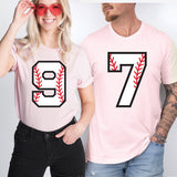 Baseball Team T-Shirt, Baseball Player Number Shirt, Baseball Game Day Shirt, All Number T shirt