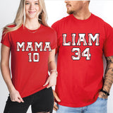 Custom Baseball T-Shirt, Game Day Shirt, Baseball Mom Tee ,Custom Name and Numbered Shirts