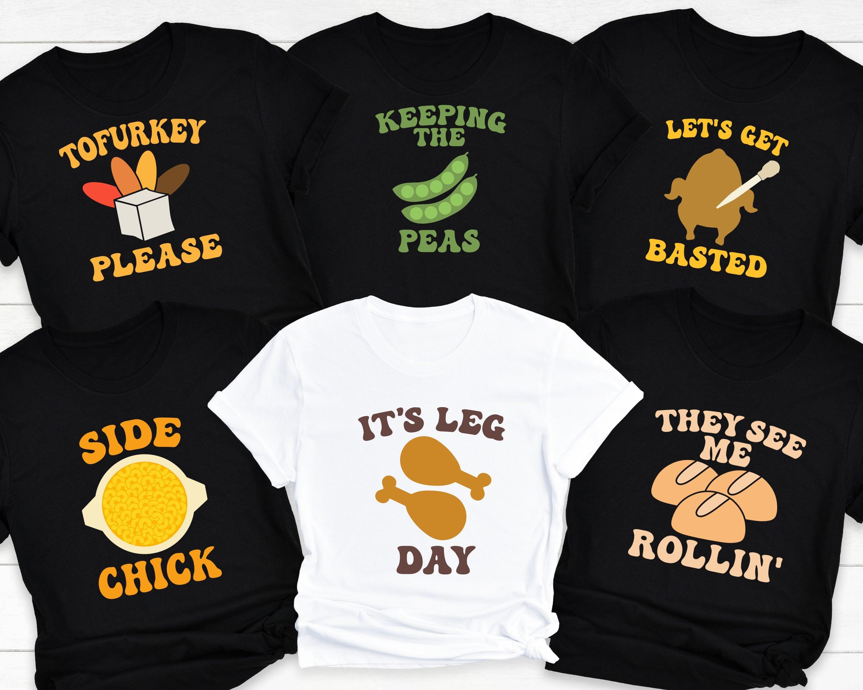 Thanksgiving Family Dinner Shirt, Thanksgiving Puns Shirt, Thanksgiving Foods Group Shirts, Thanksgiving Matching Shirts - Nesta Tees