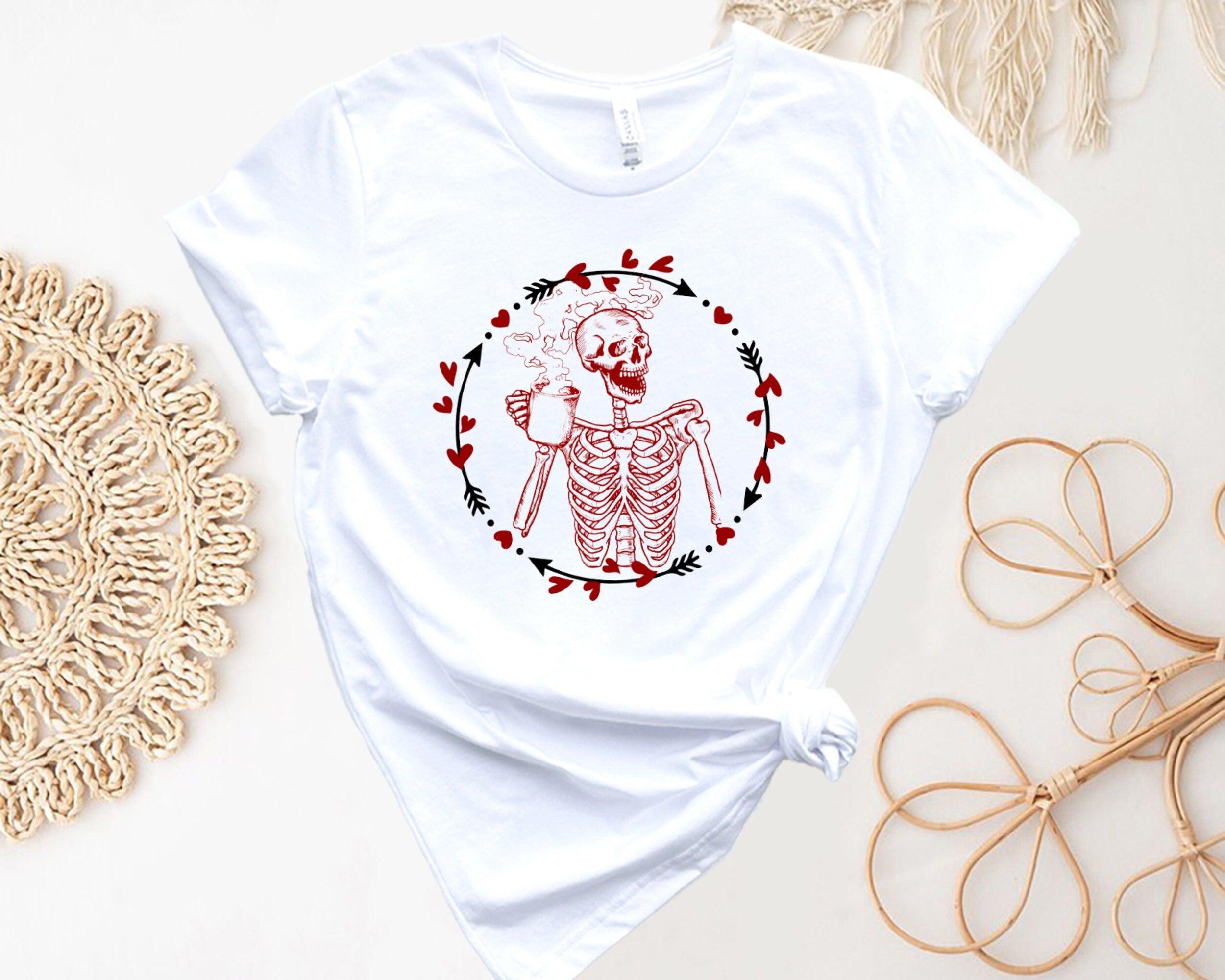 Skeleton Bachelorette Shirt, Skull Love Shirt, Valentine's Day Tee - Nesta Tees