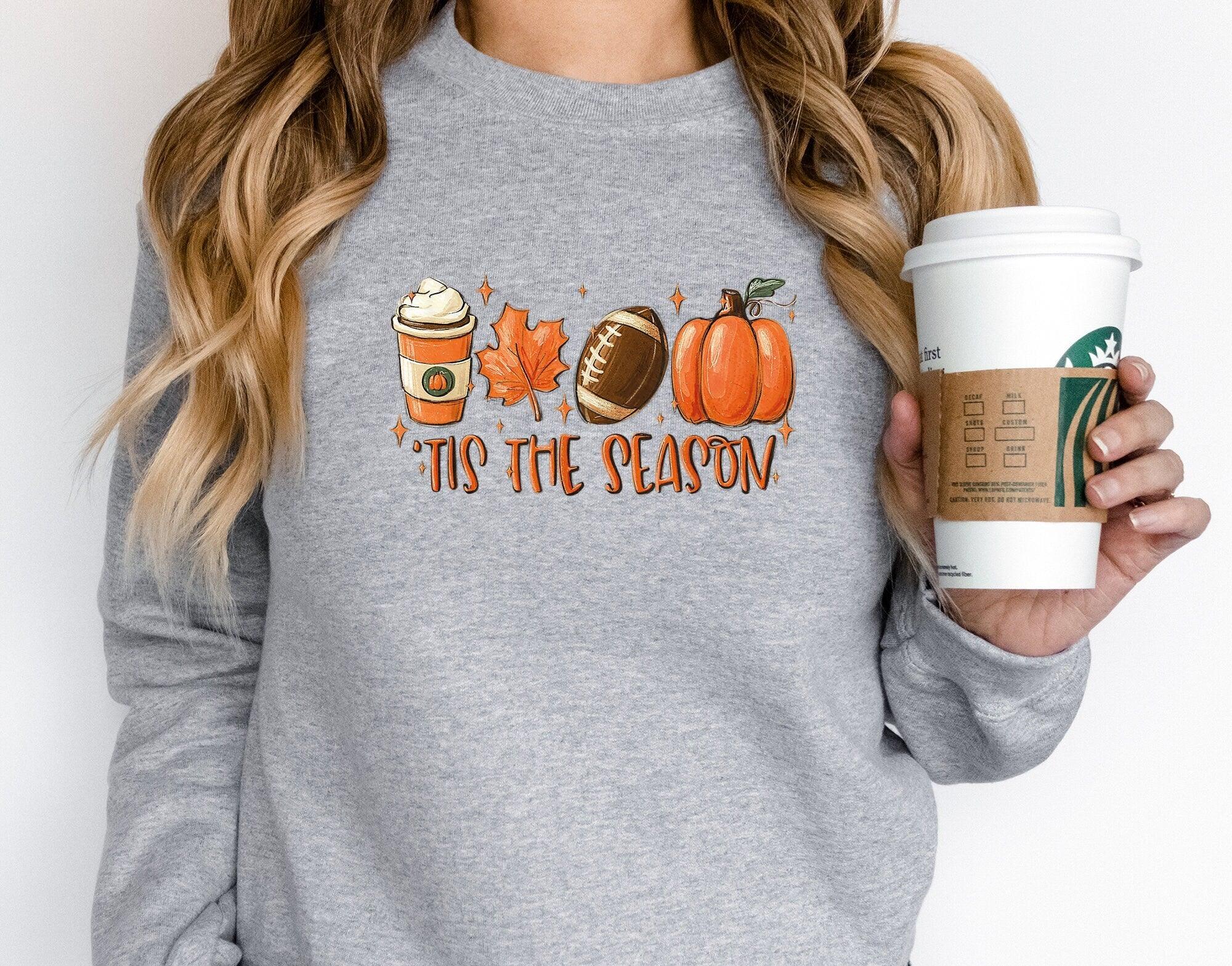 Halloween Tis The Season Sweatshirt, Pumpkin Ghost Hoodie, Fall Shirt, Halloween Party Sweater , Halloween Matching Shirts, Spooky Season - Nesta Tees