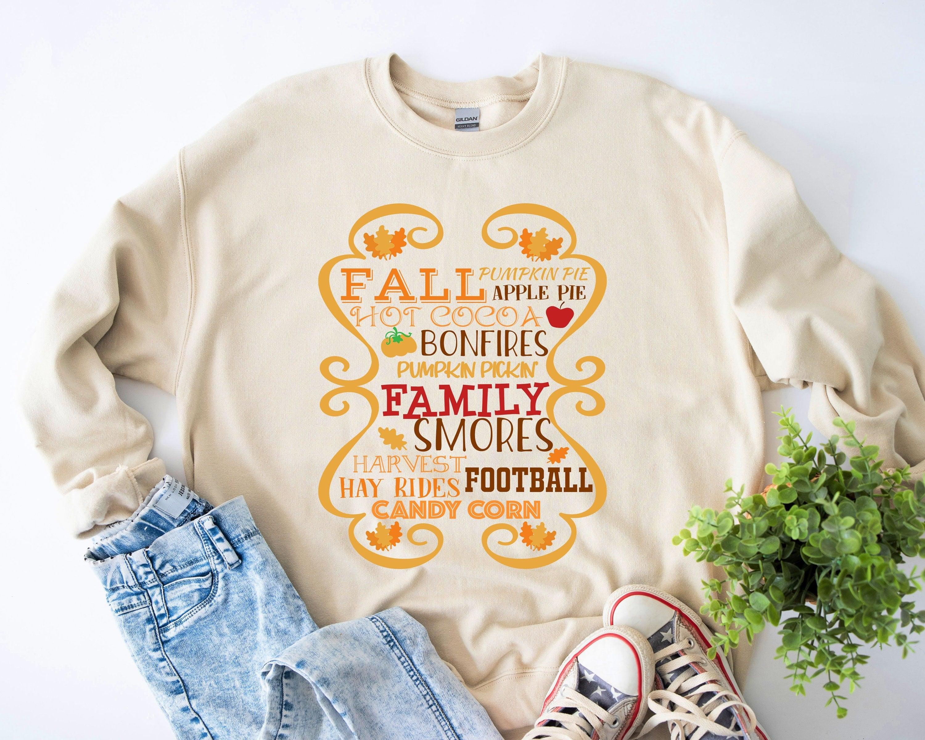 Thanksgiving Sweatshirt, Grateful Thankful Blessed T-Shirt, Fall Season Tee - Nesta Tees