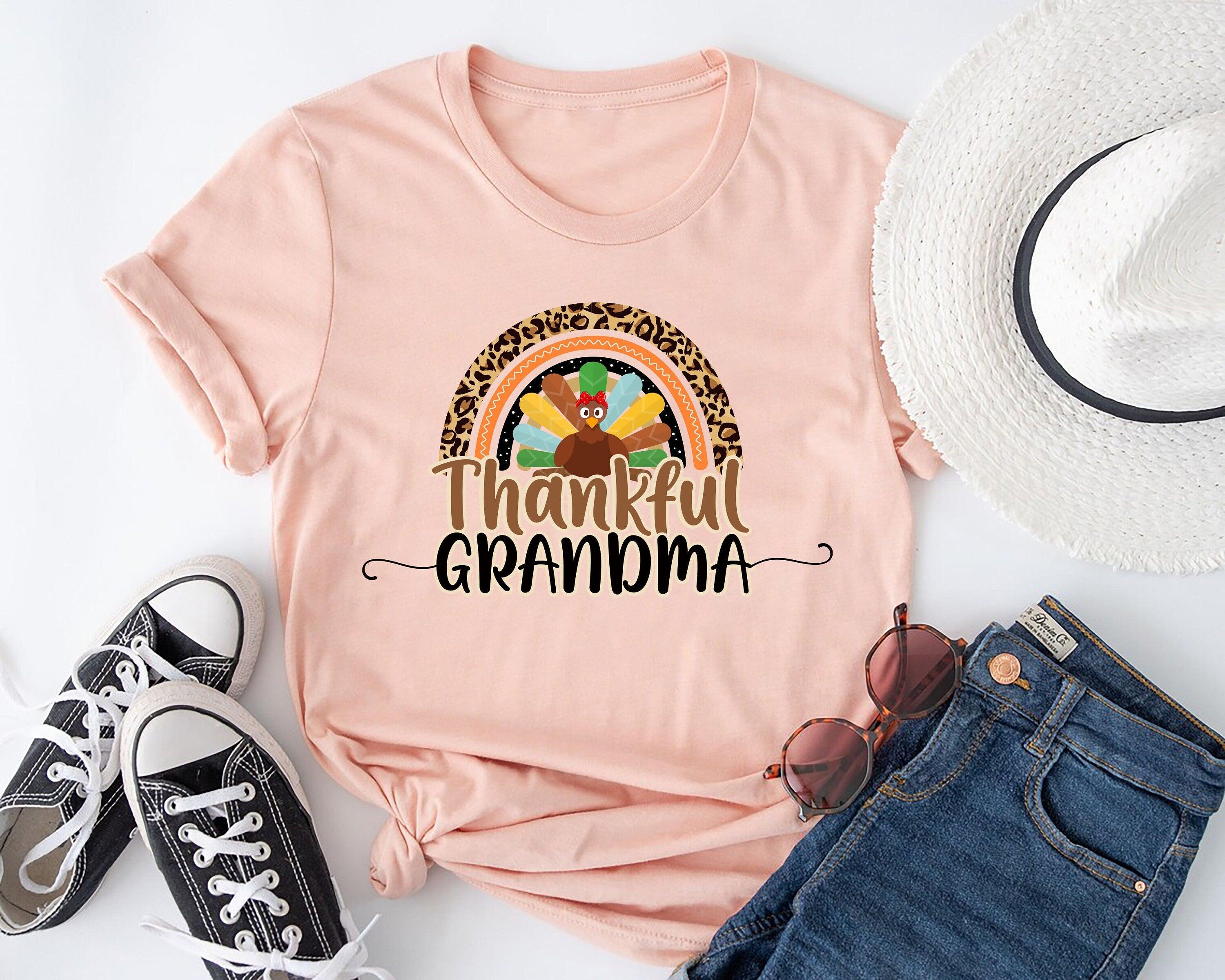 Thanksgiving Nana Shirt, Thankful Grandma Shirt, Thankful Mama Shirt, Pumpkin Mom Shirt, Thankful Nana Shirt - Nesta Tees